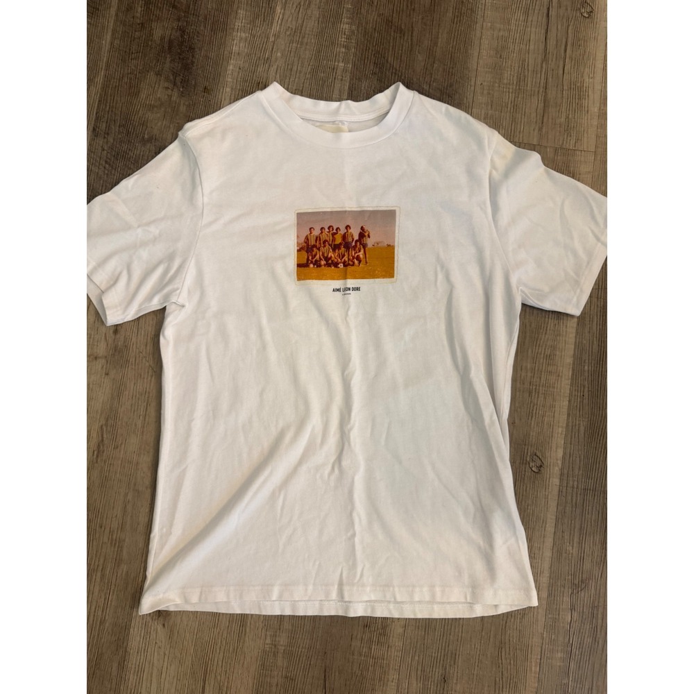 Aimé Leon Dore London Flagship Team Photo Graphic Tee (White - Medium)
